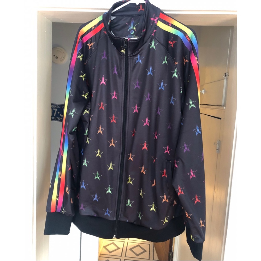 NWOT- Jeffree Star Rainbow Track Jacket